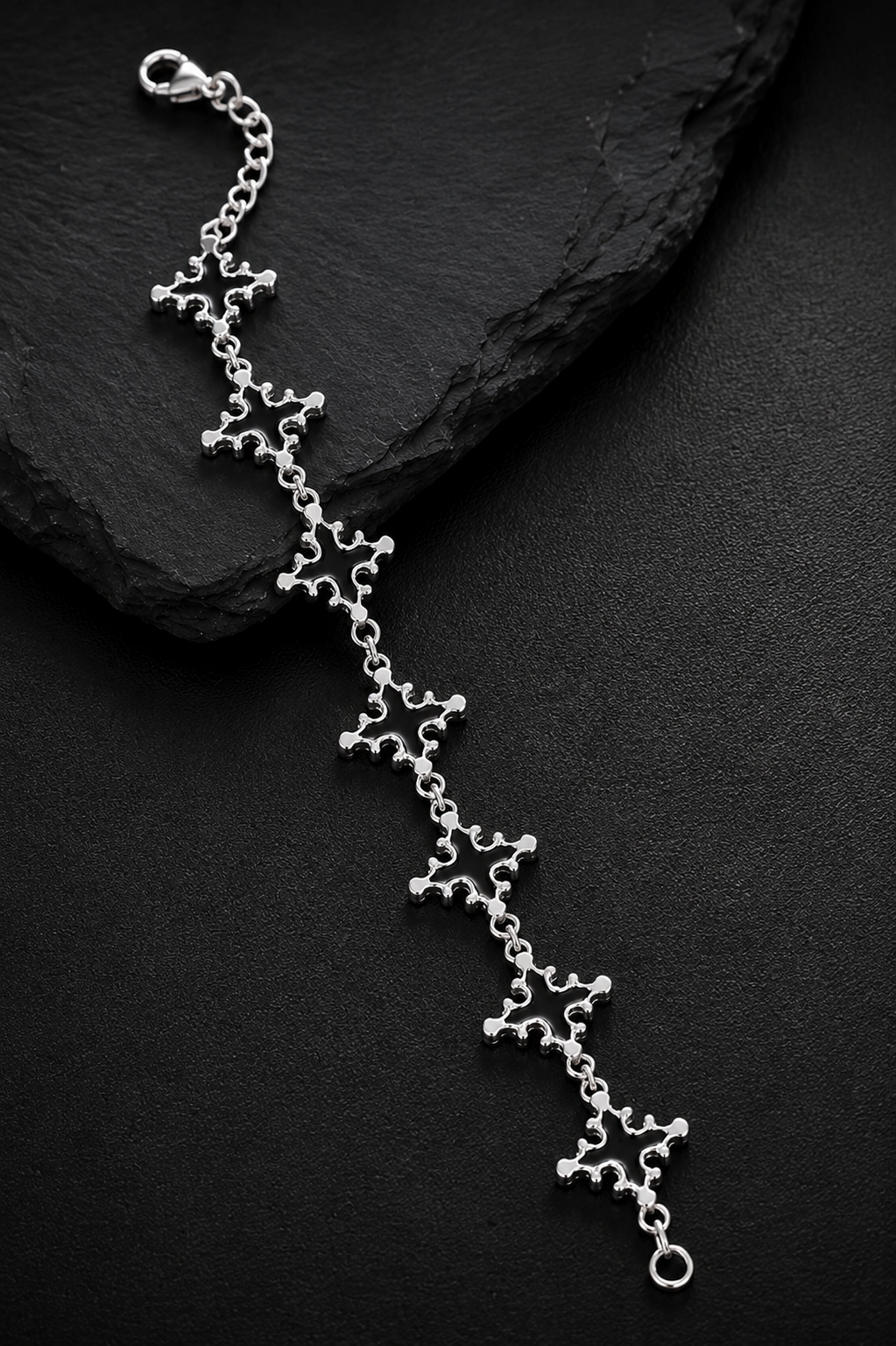 Pulsera Black Cross Noir