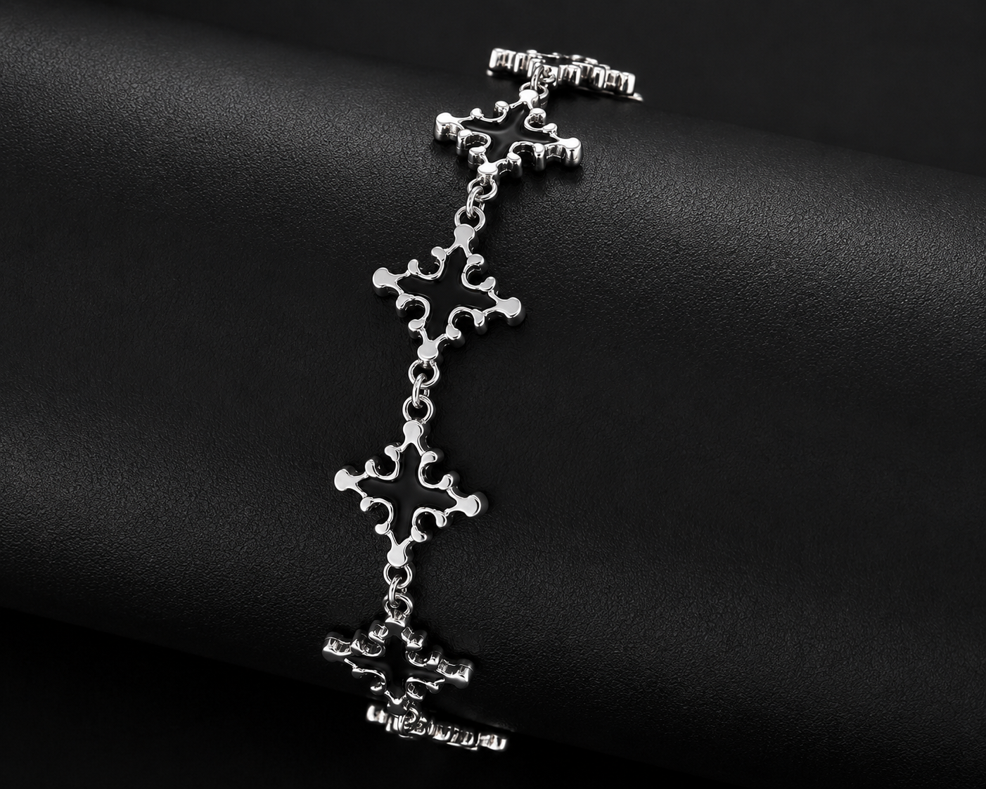 Pulsera Black Cross Noir