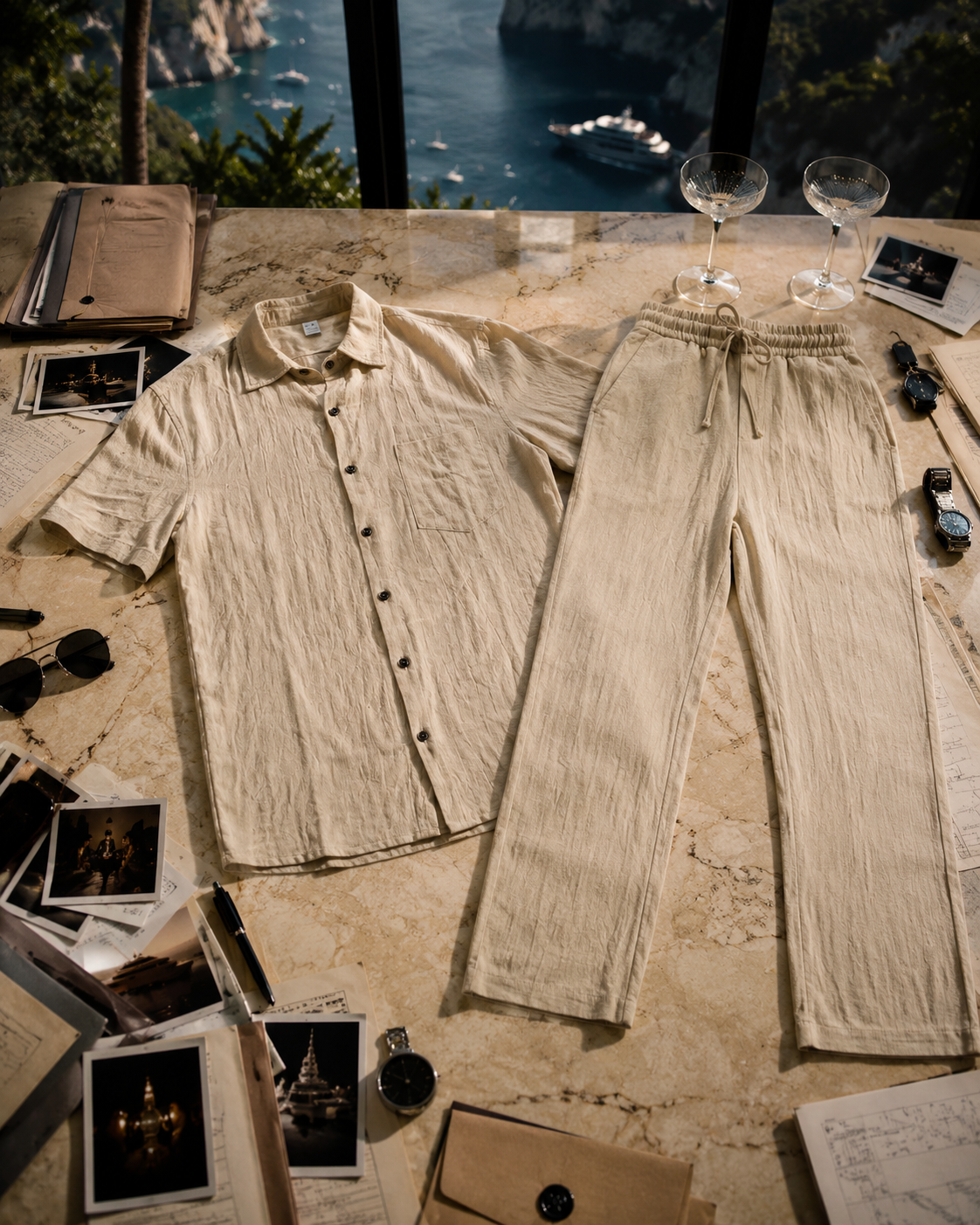 Conjunto Portofino de Lino